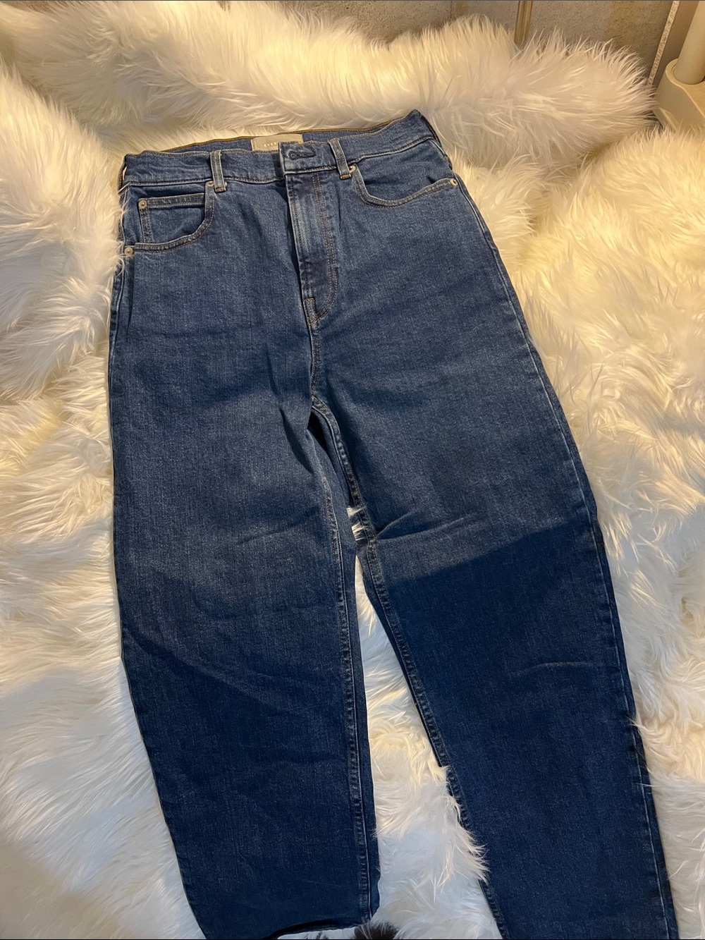 Everlane Classic High-Waist Long Women’s Jeans in Dark Blue